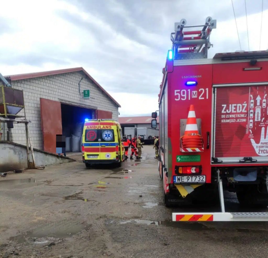 gospodarstwo, wypadek, śmierć mężczyzny, upadek