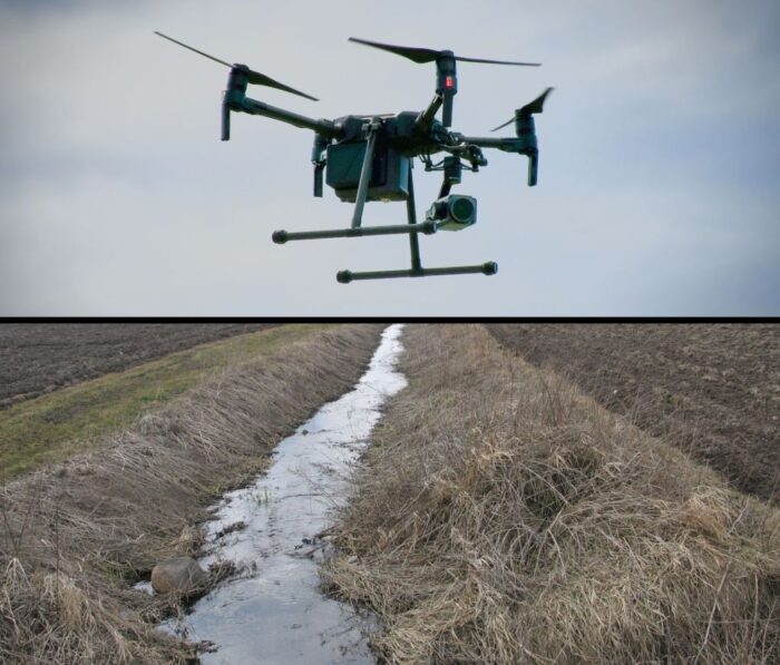 wody polskie, drony, rowy melioracyjne, inwentaryzacja