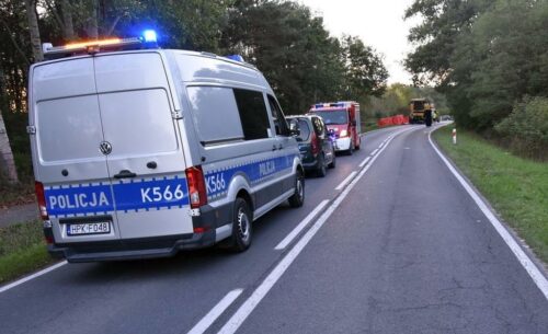 zdarzenie drogowe, zderzenie, wypadek, kombajn, motocykl