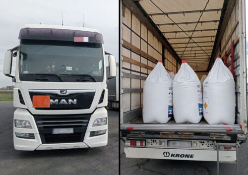 itd, kontrola, ciężarówka, przewóz nawozów