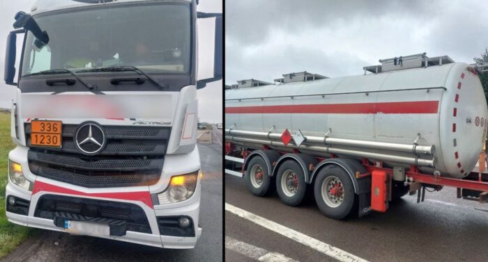 itd, kontrola drogowa, cysterna, metanol