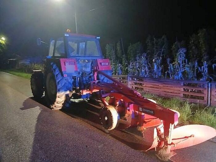 kontrola drogowa, pijany traktorzysta, pijany kierowca, zarzuty
