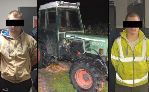 kradzież, ciągnik, ukraińcy, zatrzymanie