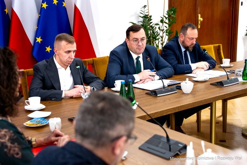Przedstawiciele Krajowej Rady Wieprzowiny spotkali się z ministrem rolnictwa Stefanem Krajewskim. Foto_Mirosław Lewandowski