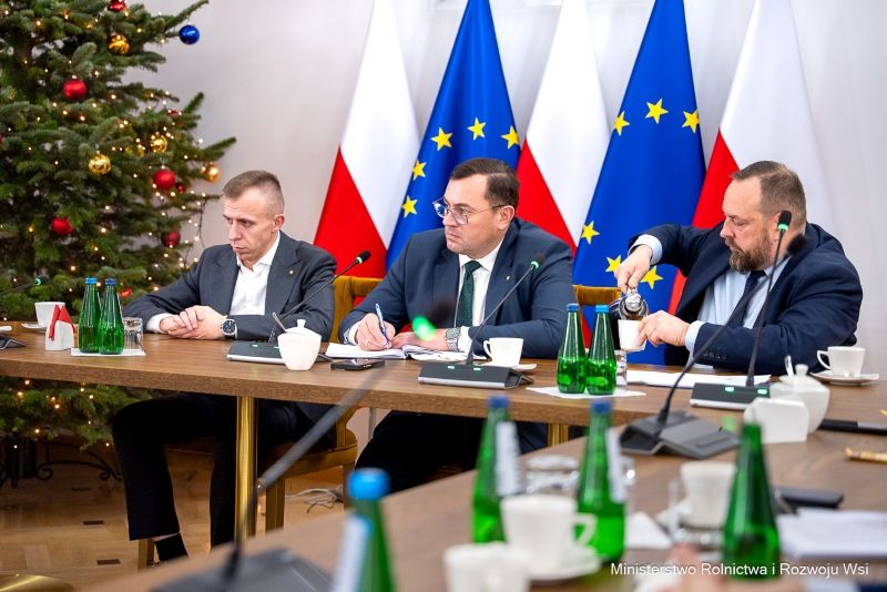 Przedstawiciele Krajowej Rady Wieprzowiny spotkali się z ministrem rolnictwa Stefanem Krajewskim. Foto_Mirosław Lewandowski