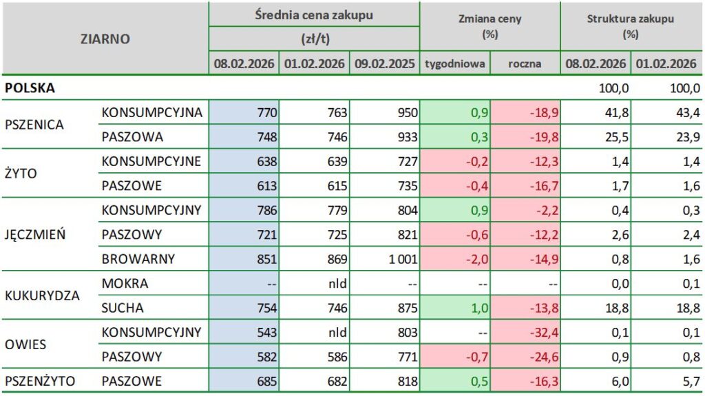 ceny zbóż, rynek zbóż