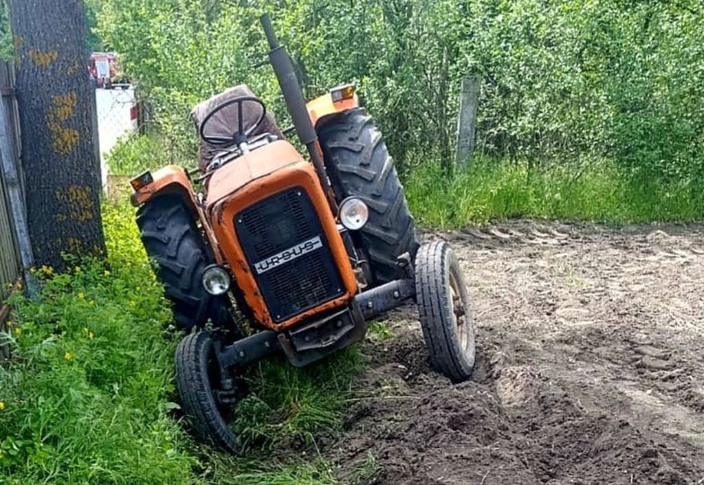 wypadek gospodarstwo, ranny traktorzysta