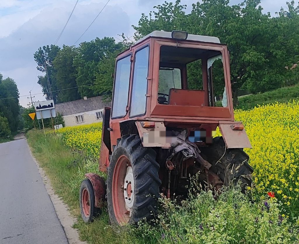 nietrzeźwy traktorzysta, zatrzymanie obywatelskie
