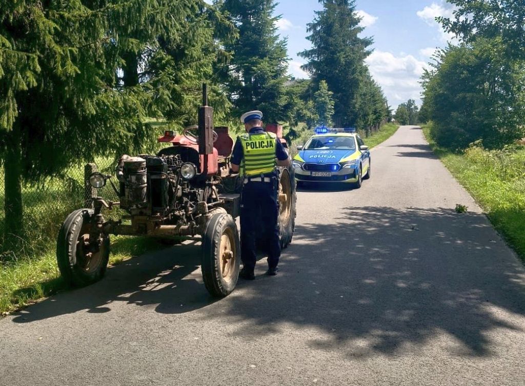kontrola traktorzysty, policja ciągnik