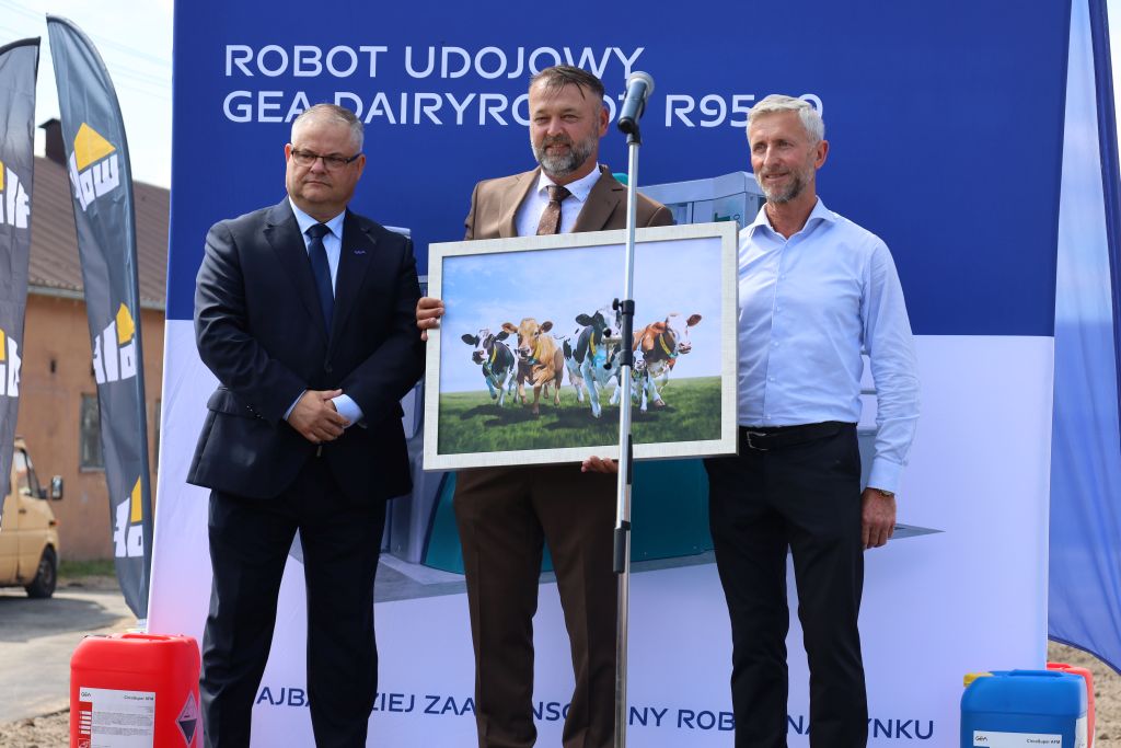 Nowoczesna obora z robotami