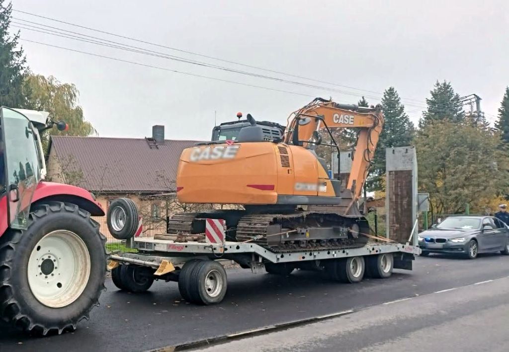 koparka, transport