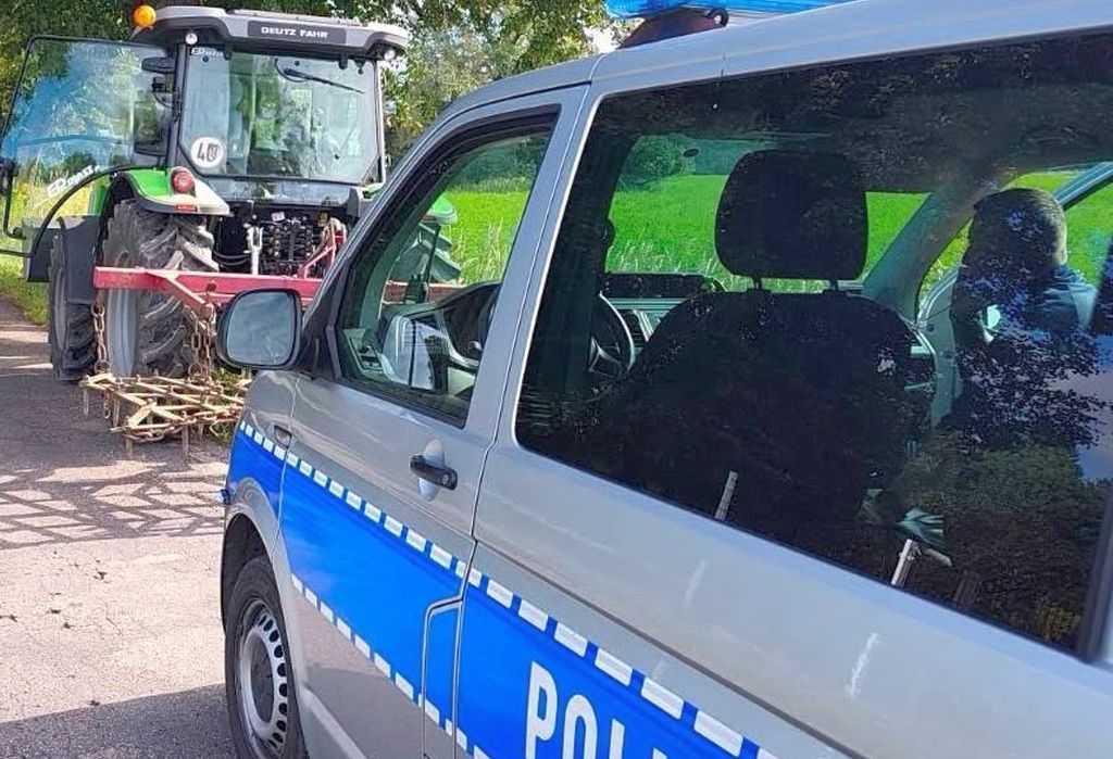 ciągnik policja, kontrola drogowa